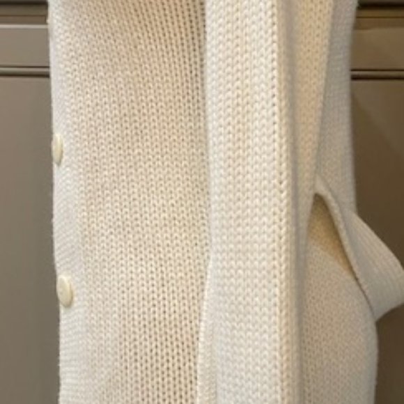 Zara Sweater White Belt Long M - Picture 8 of 15